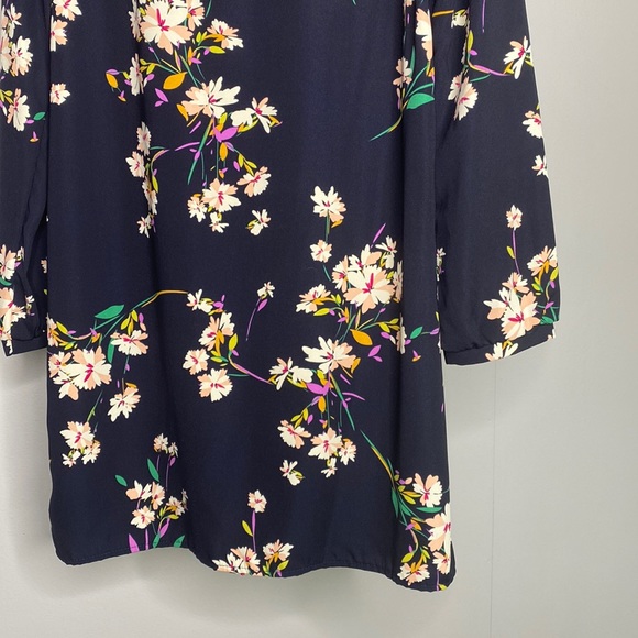 Lulu’s Herbaceous Babe Navy Floral Print Shift Dress - Picture 8 of 12